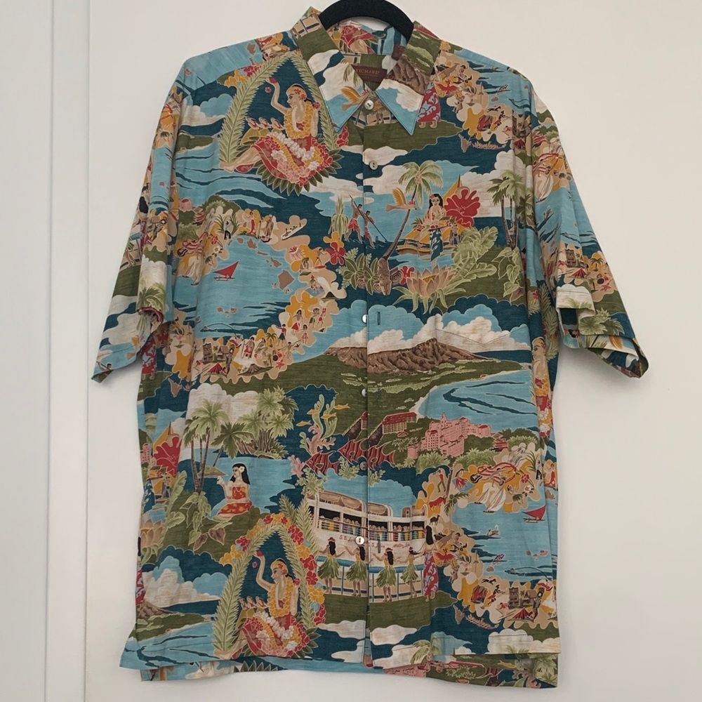 Tori Richard - Colorful Hawaiian Print Shirt - Short Sleeves - XL
